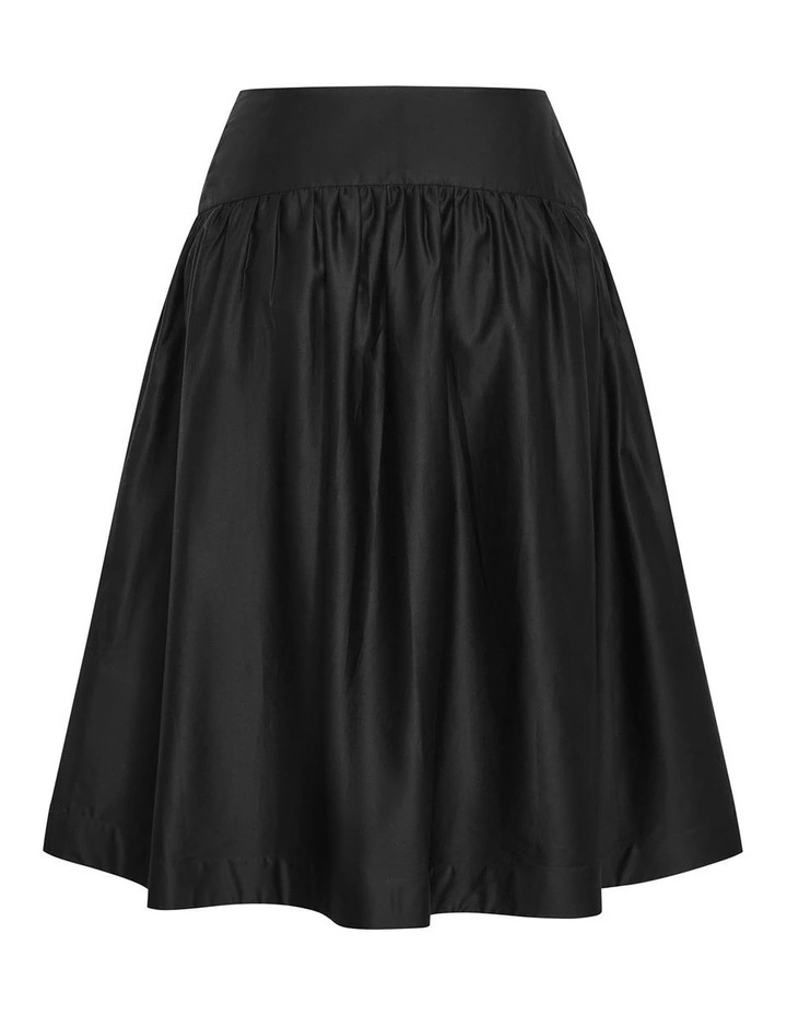 Kaia Midi Skirt in Black image 3