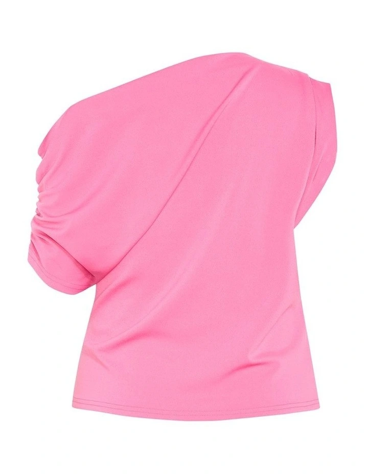 Imani Off Shoulder Top in Candy Pink image 4