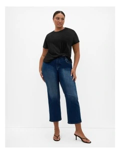 Half Tuck Tee in Black