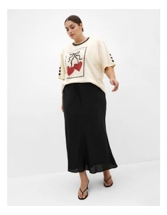 Mon Amour Oversized Tee in French Vanilla