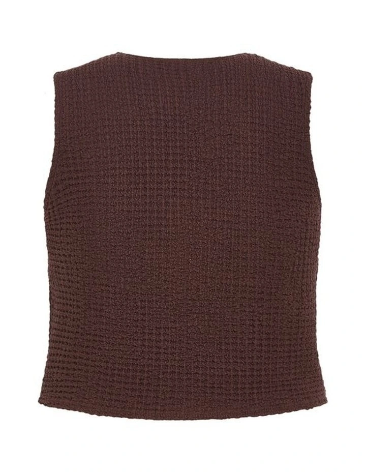 Zoie Vest in Chocolate image 4