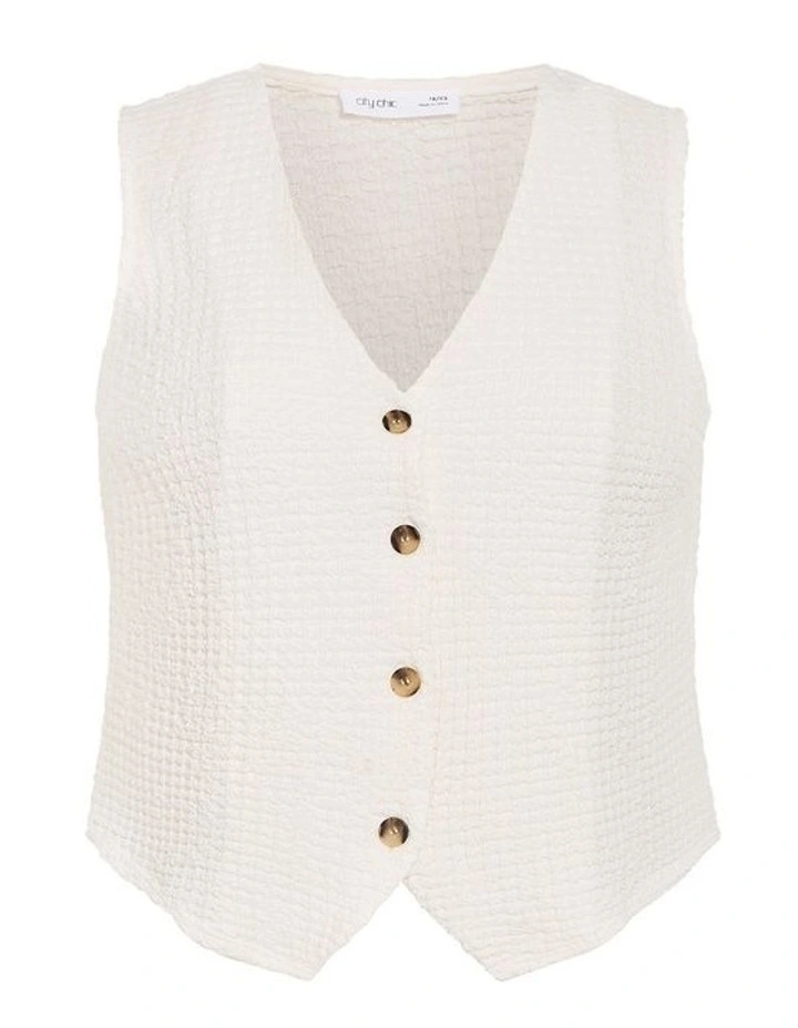 Zoie Vest in Cream image 3