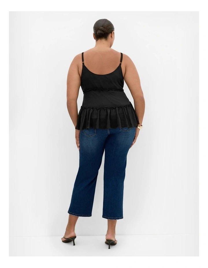 Bri Tie Cami in Black image 2