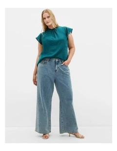 Lorelai Short Sleeve Top in Emerald