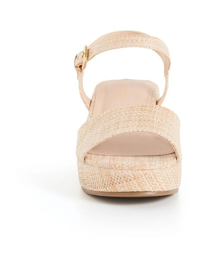 Wide Fit Visionary Platform Sandal in Raffia image 2