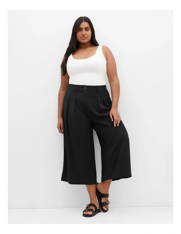 Abbie Crop Pant in Black image 1