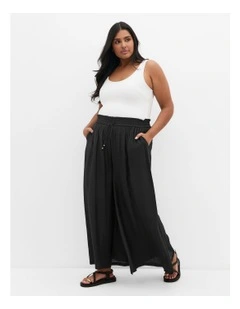 Emma Wide Leg Pant in Black