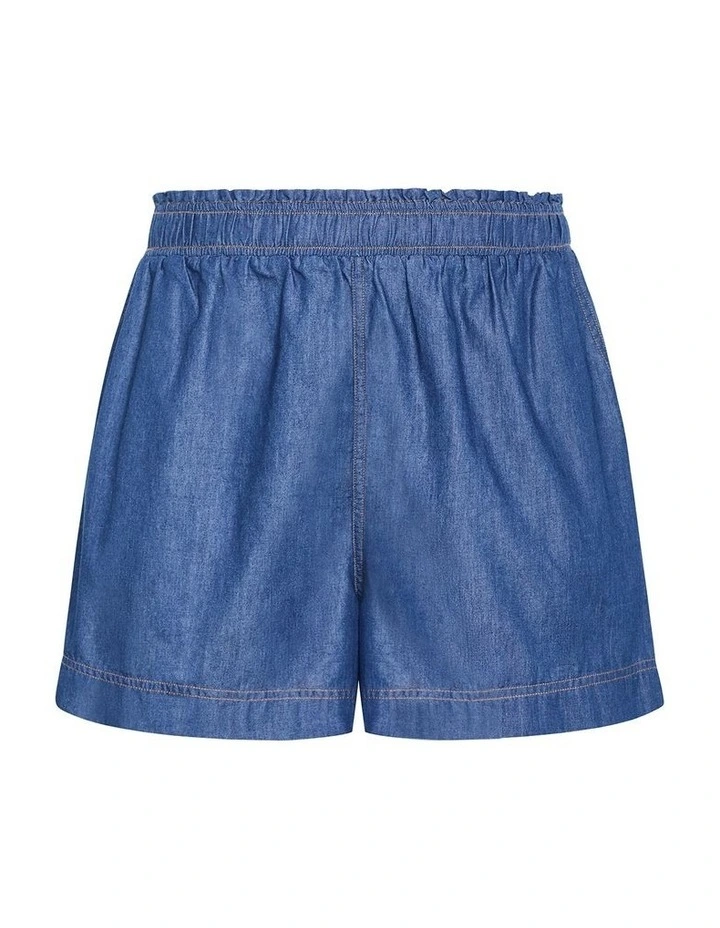 Denim Short in Chambray image 3
