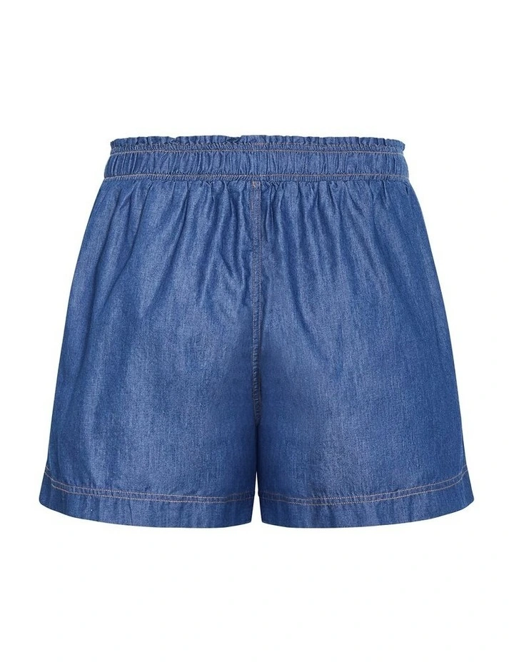 Denim Short in Chambray image 4