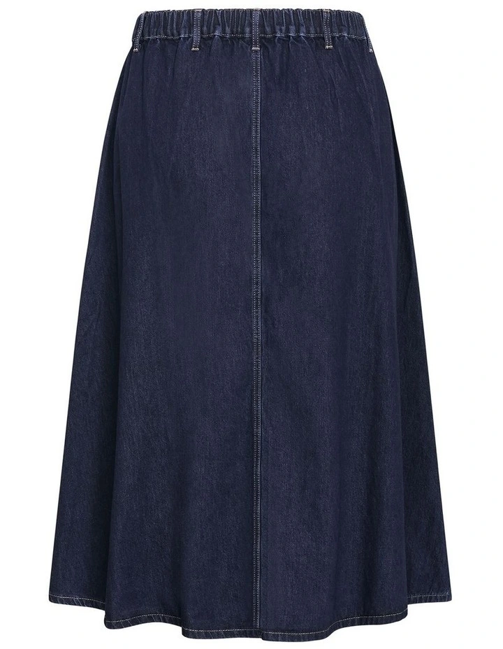 Karina Skirt in Denim Dark Wash image 4