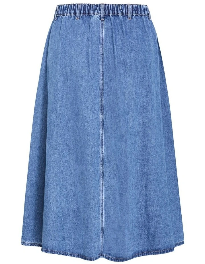 Karina Denim Skirt in Light Wash image 4