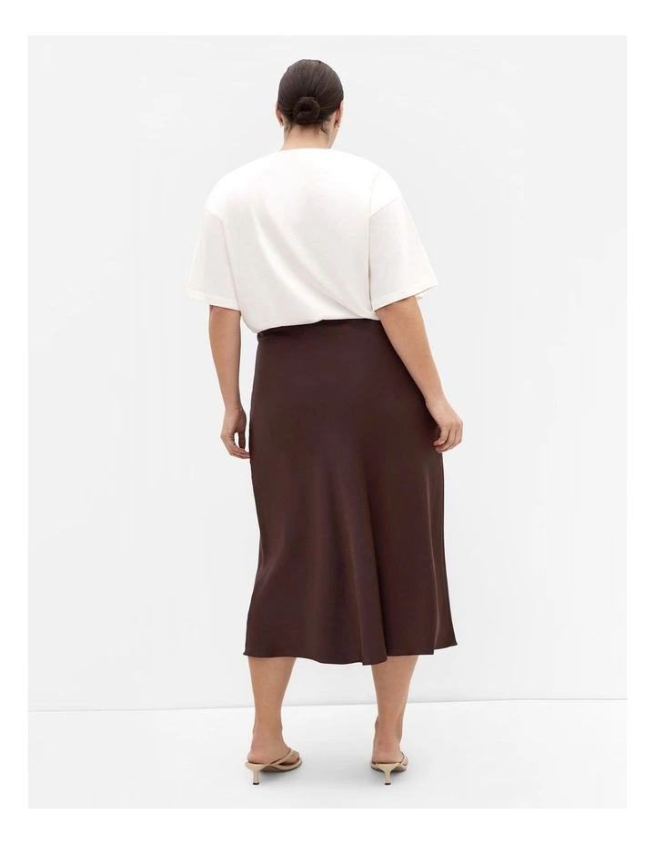 Miranda Midi Skirt in Truffle image 2