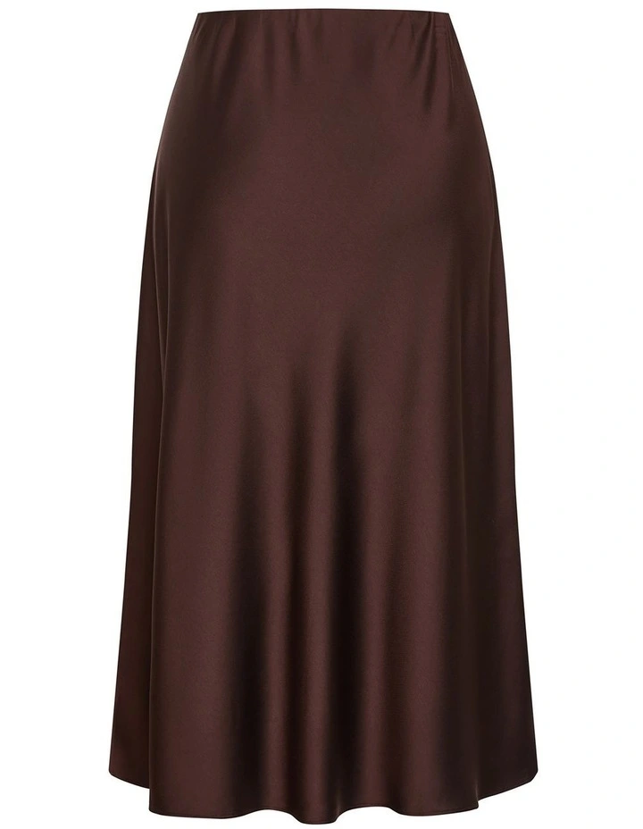Miranda Midi Skirt in Truffle image 4