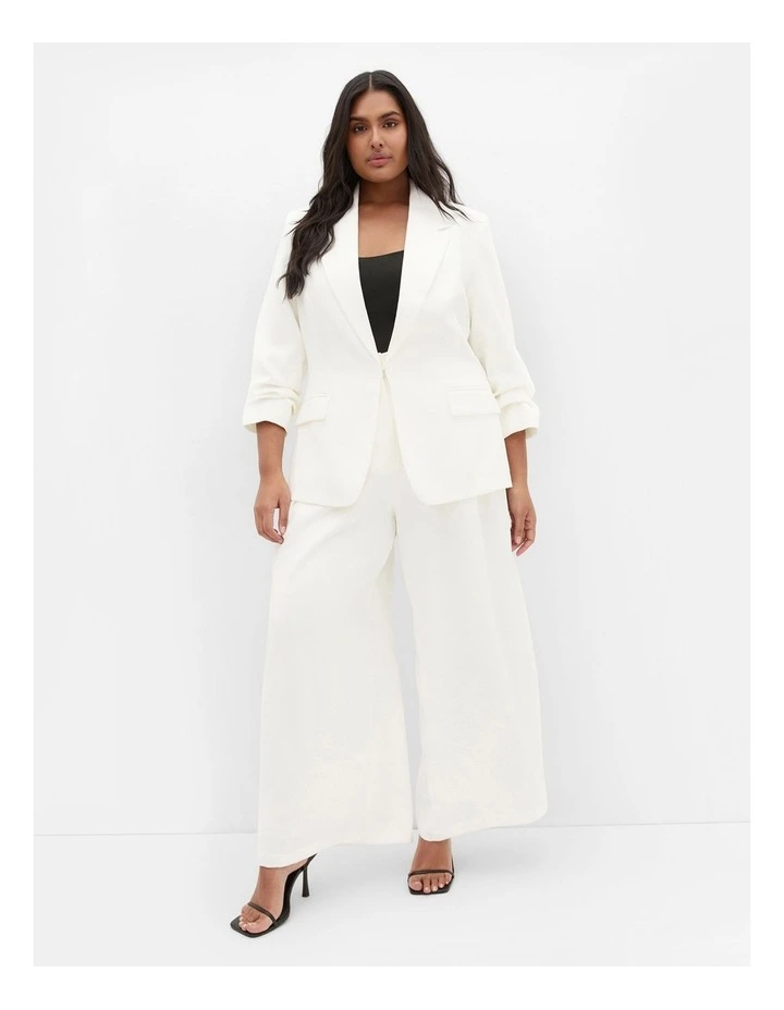 Abbie Blazer in Ivory image 1