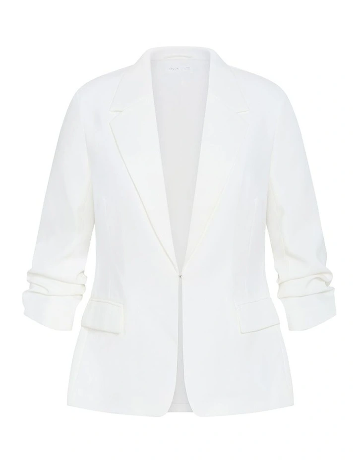 Abbie Blazer in Ivory image 3