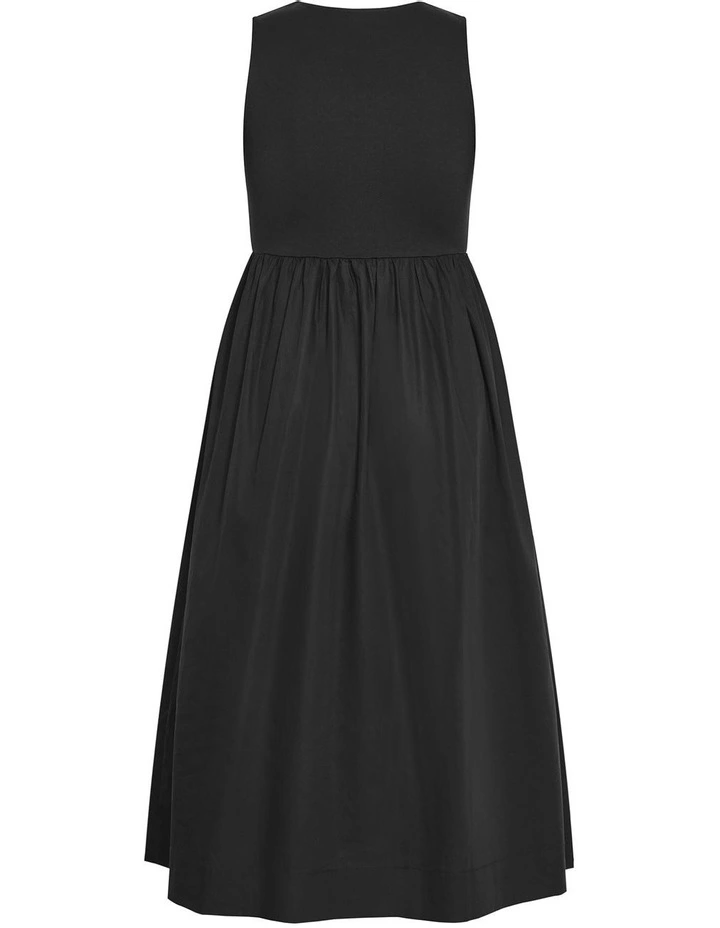 Wren Sleeveless Midi Dress in Black image 4
