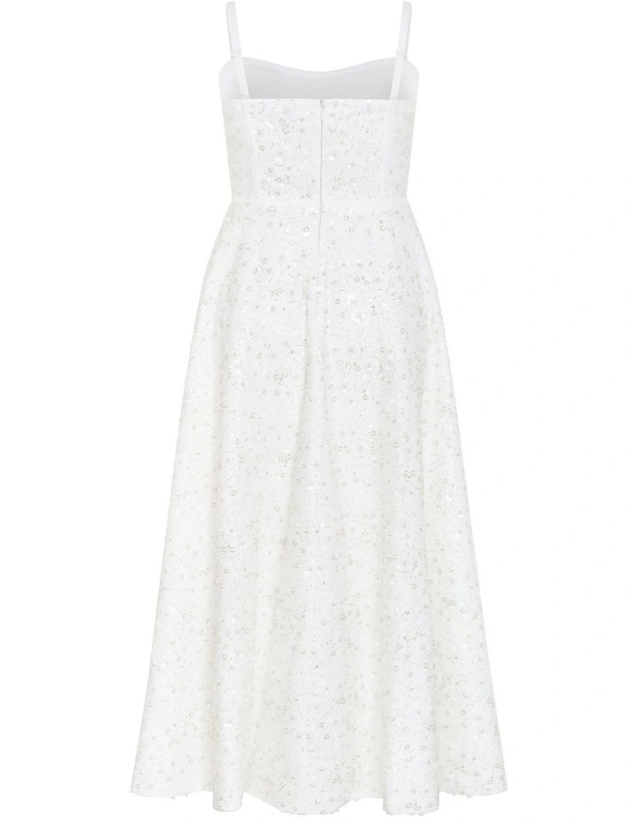 Magnetise Strapless Maxi Dress in Ivory image 4