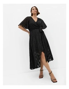 Love Wrap Maxi Dress in Black