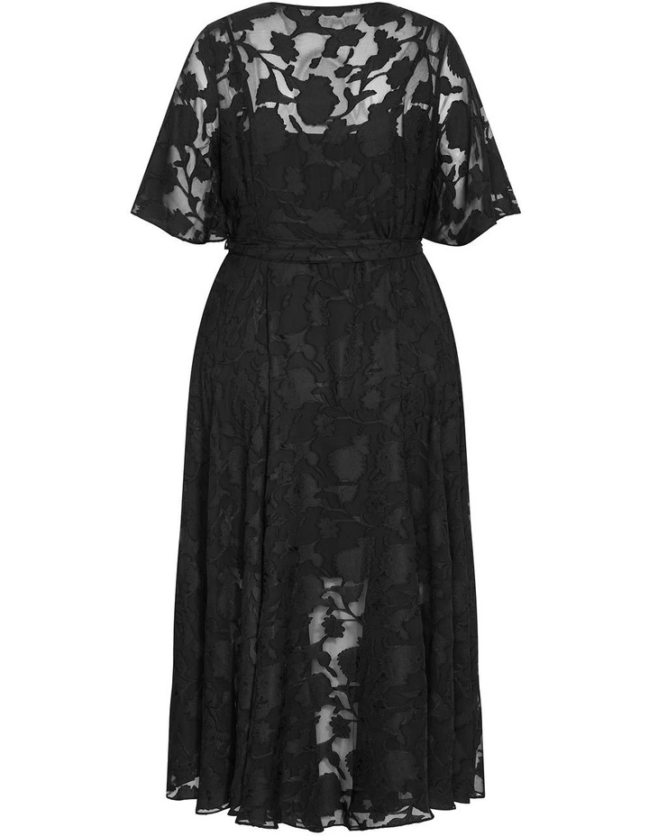 Love Wrap Maxi Dress in Black image 4