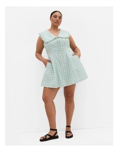 Gingham Girl Mini Dress in Multi