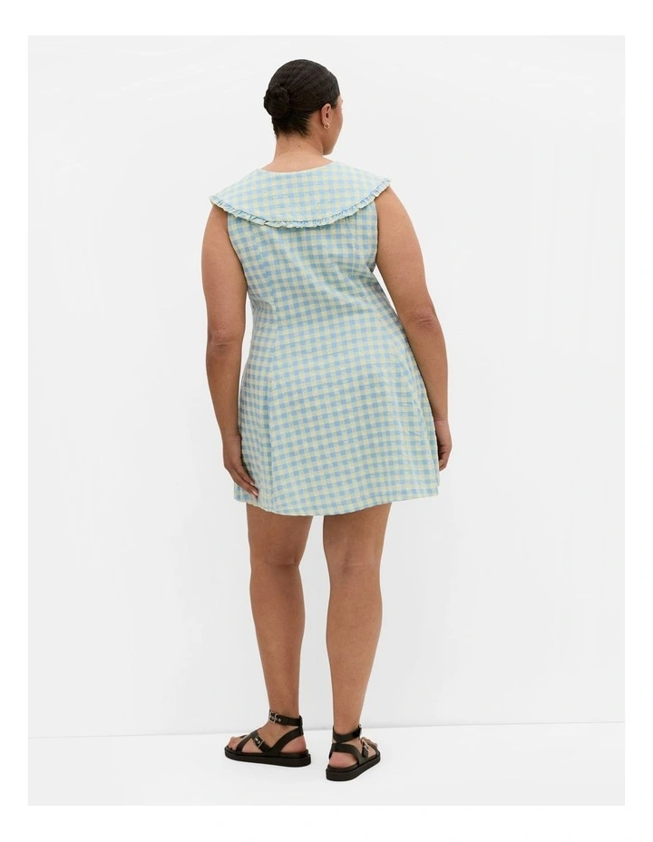 Gingham Girl Mini Dress in Multi image 2