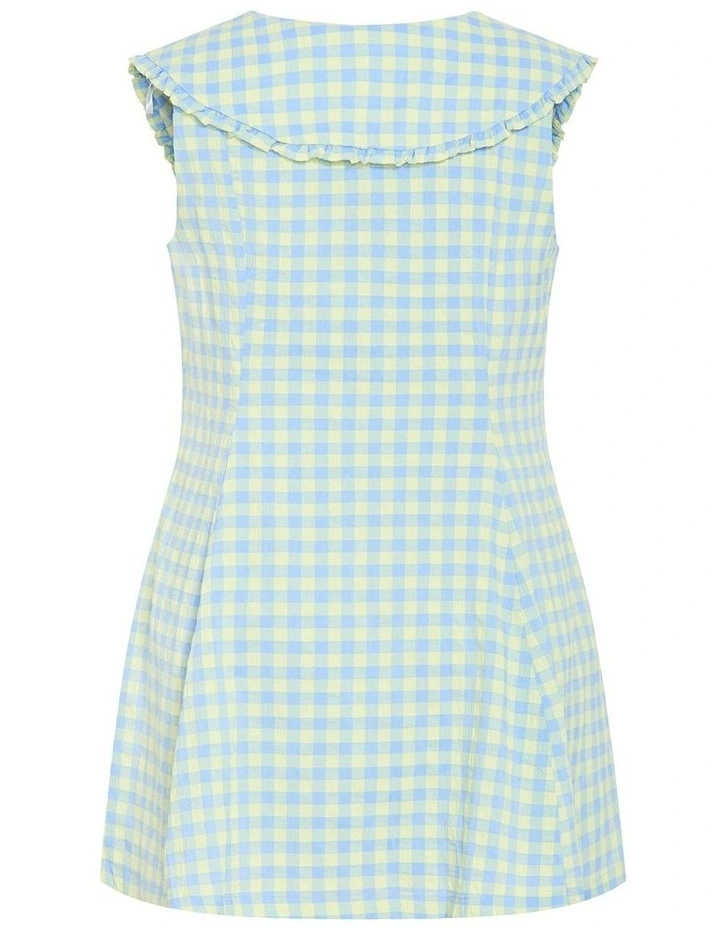 Gingham Girl Mini Dress in Multi image 4