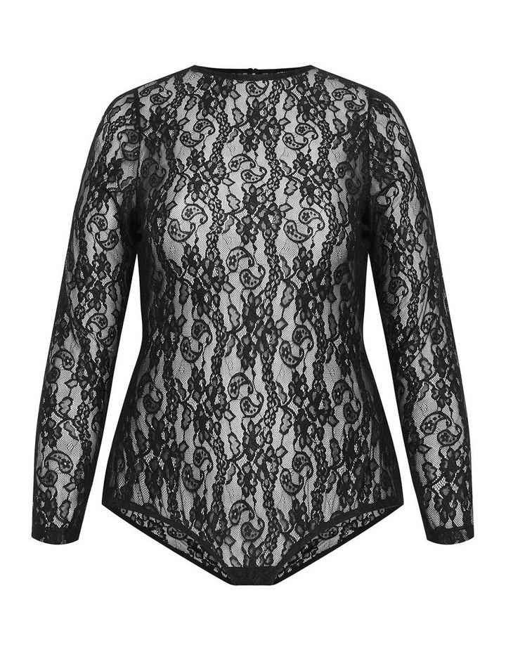 Dakota Bodysuit in Black image 3