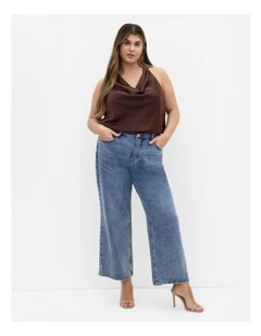 Chloe Cowl Neck Top in Truffle