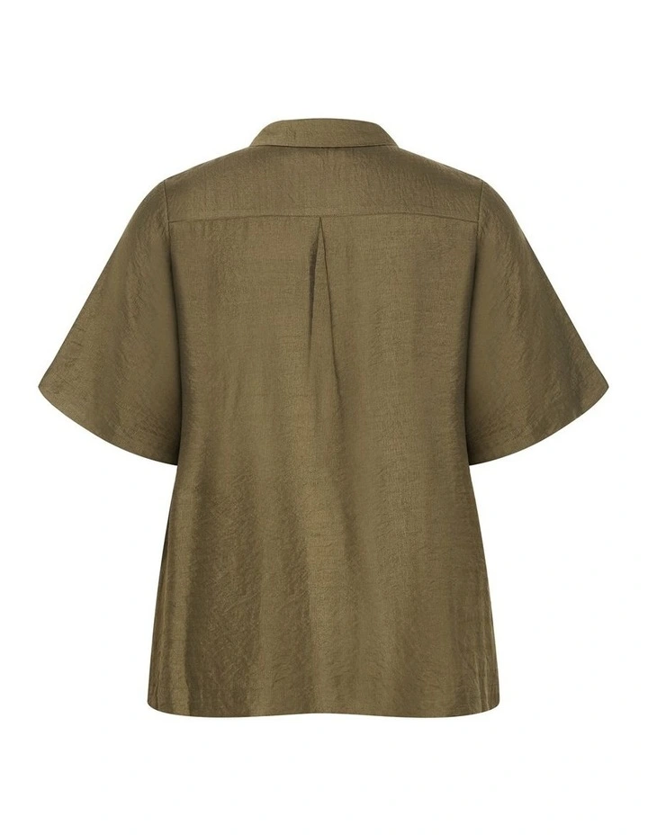 Emma Shirt in Khaki image 4