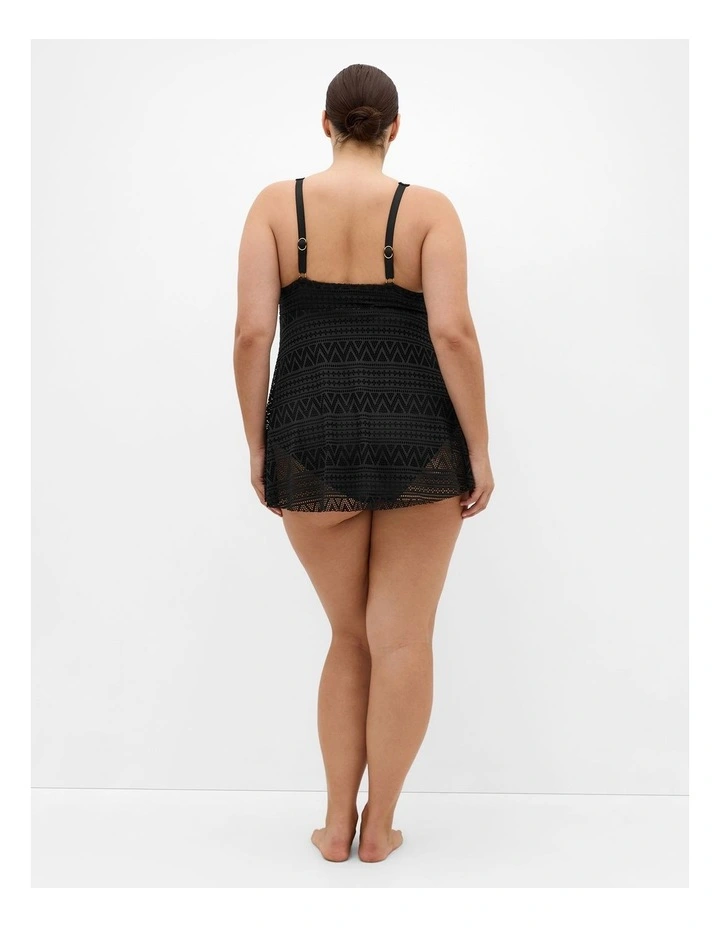 Nuria Swim Dress in Black image 2