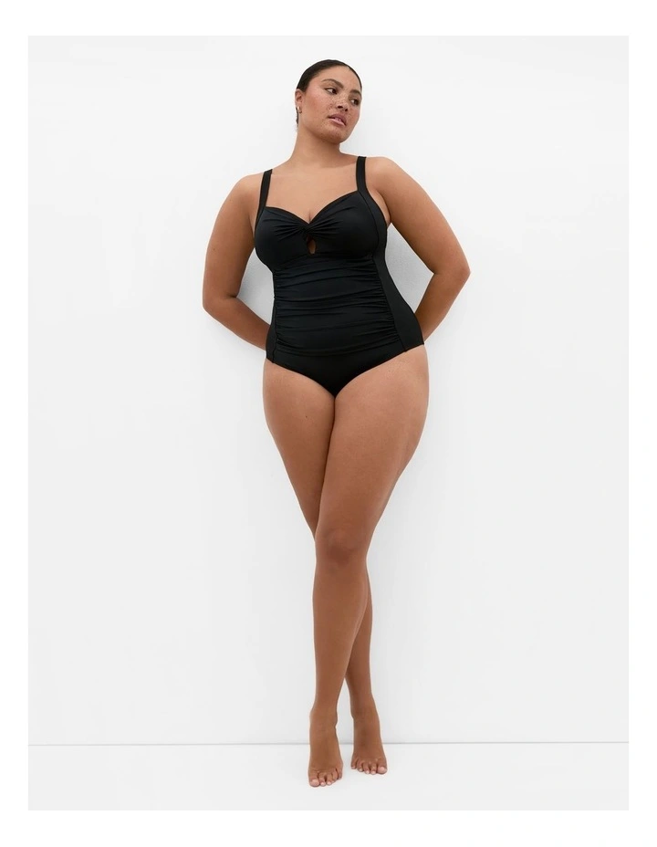 Amalfi Ruched 1 Piece in Black image 1