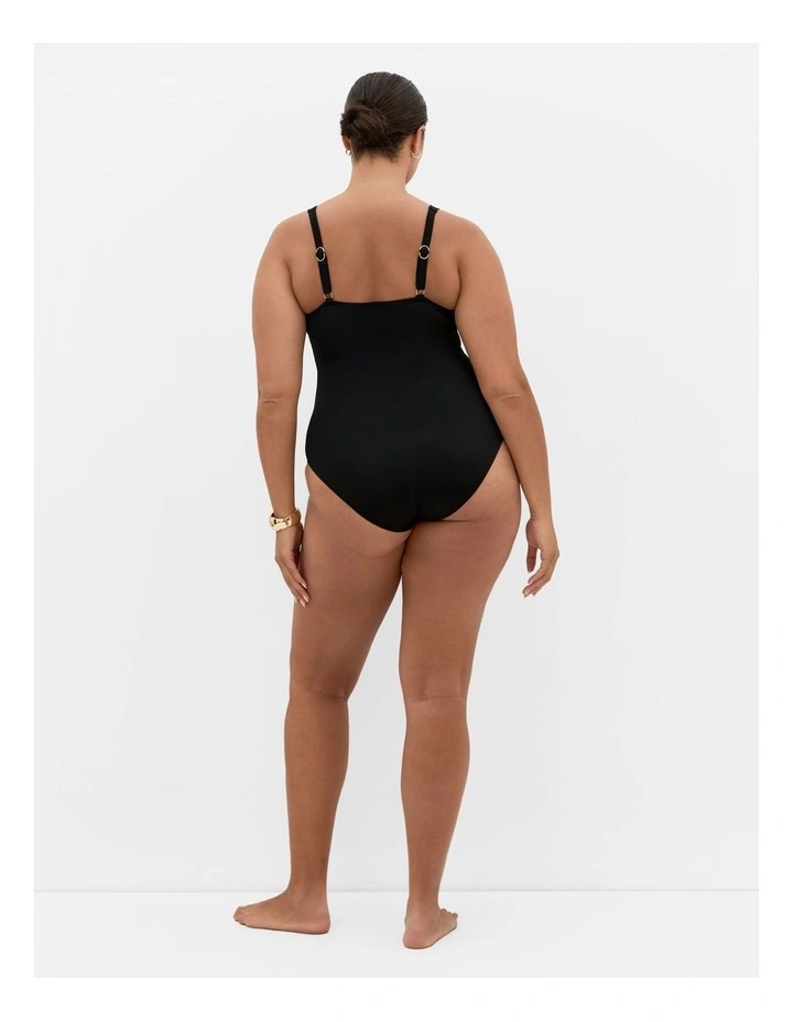 Amalfi Ruched 1 Piece in Black image 2