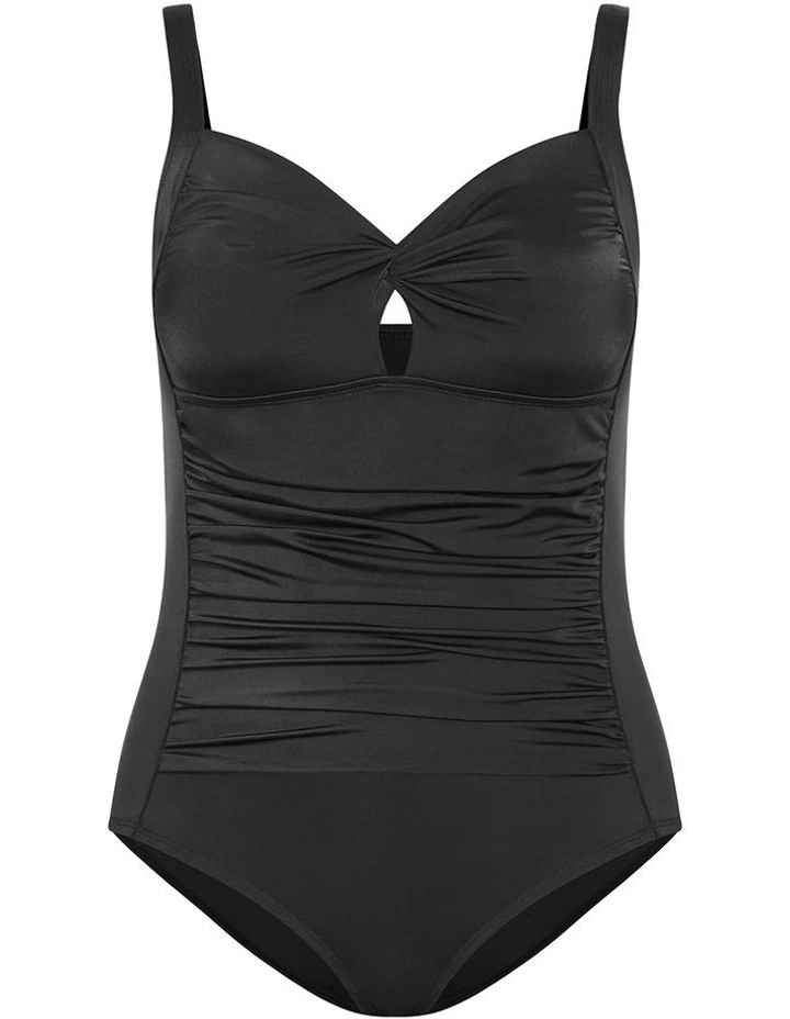 Amalfi Ruched 1 Piece in Black image 3