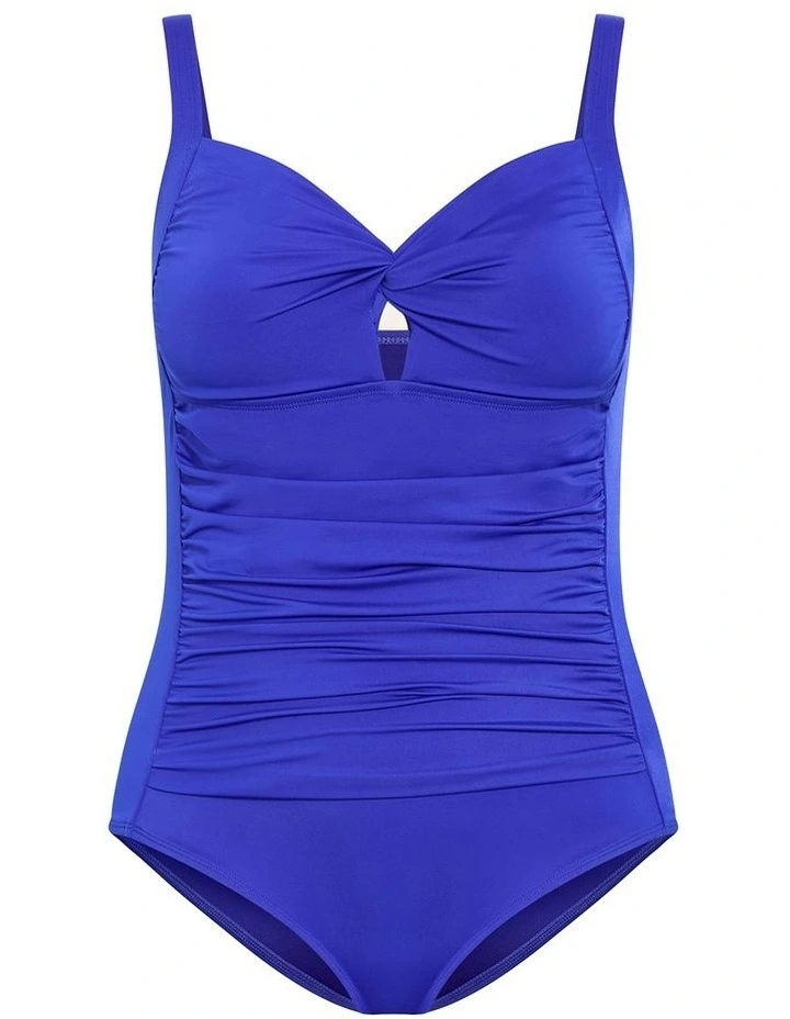 Amalfi Ruched 1 Piece in Cobalt Blue image 3