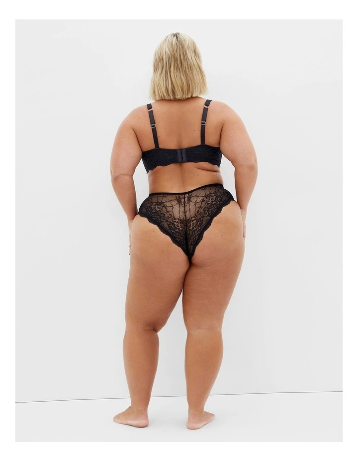 Viva Ouvert Cheeky Panty in Black image 2