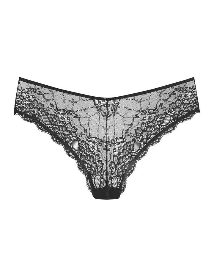 Viva Ouvert Cheeky Panty in Black image 3