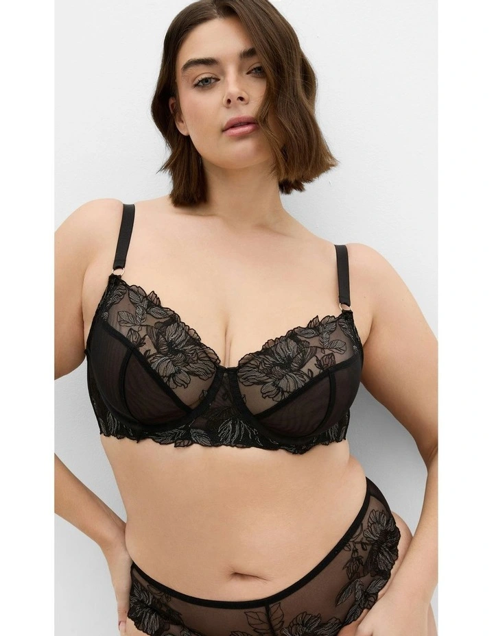 Kimora Demi Underwire Bra in Black image 2