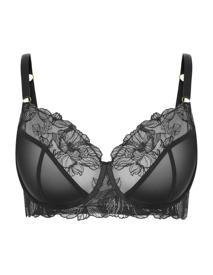 Kimora Demi Underwire Bra in Black image 4