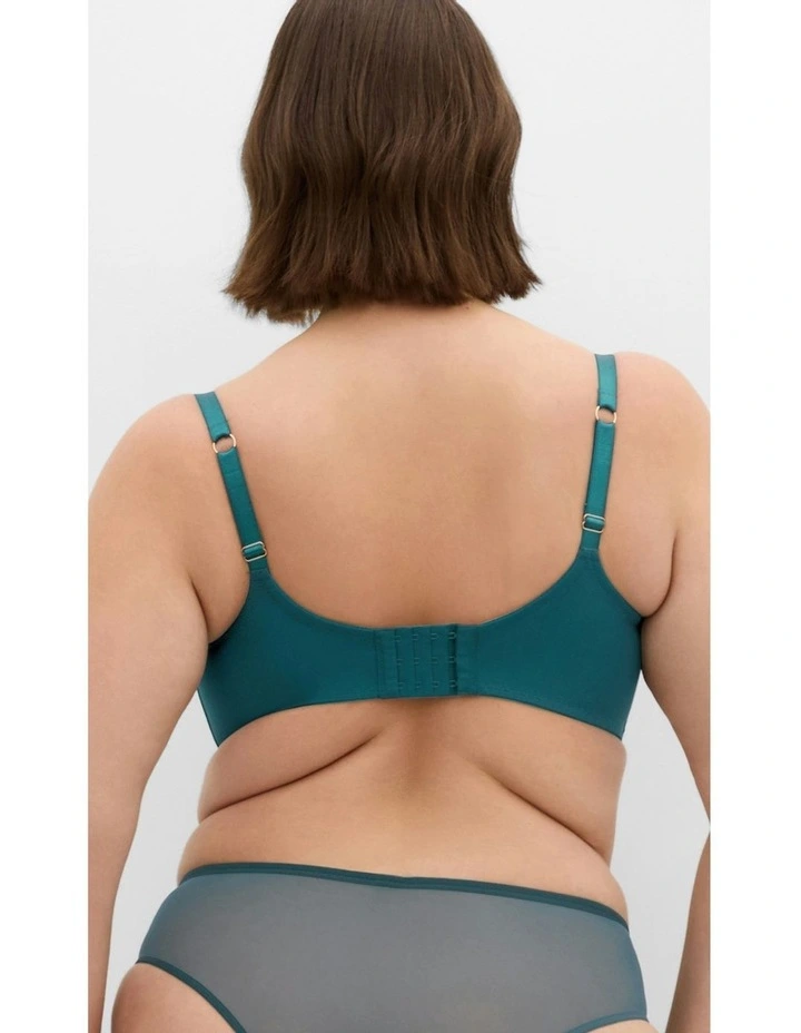 Kimora Demi Underwire Bra in Deep Teal image 2
