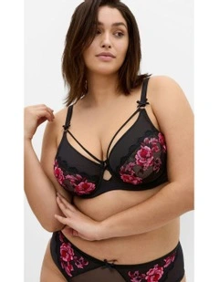 Flamenco Demi Underwire Bra in Black