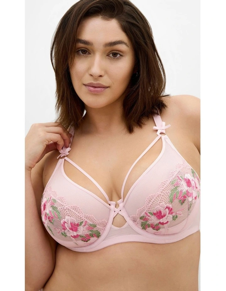 Flamenco Demi Underwire Bra in Pink image 1