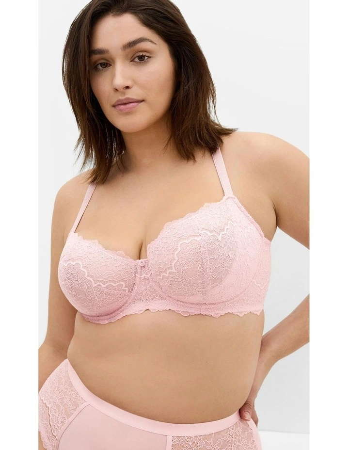 Demi Balconette Underwire Bra in Cloud Pink image 1