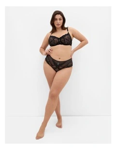 Gia Demi Underwire Bra in Black