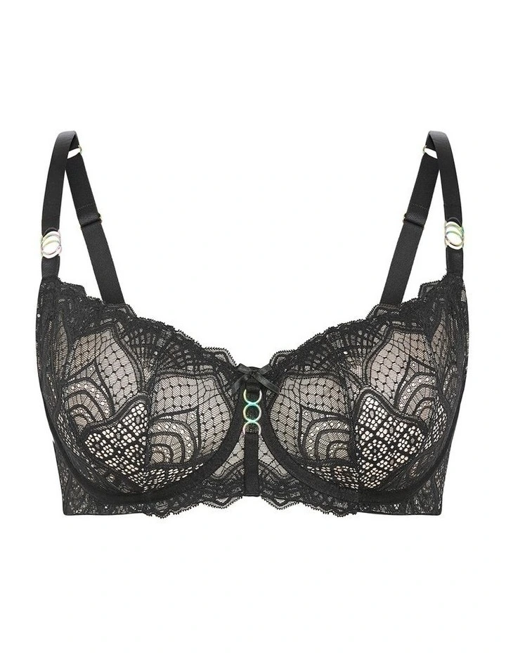 Gia Demi Underwire Bra in Black image 3