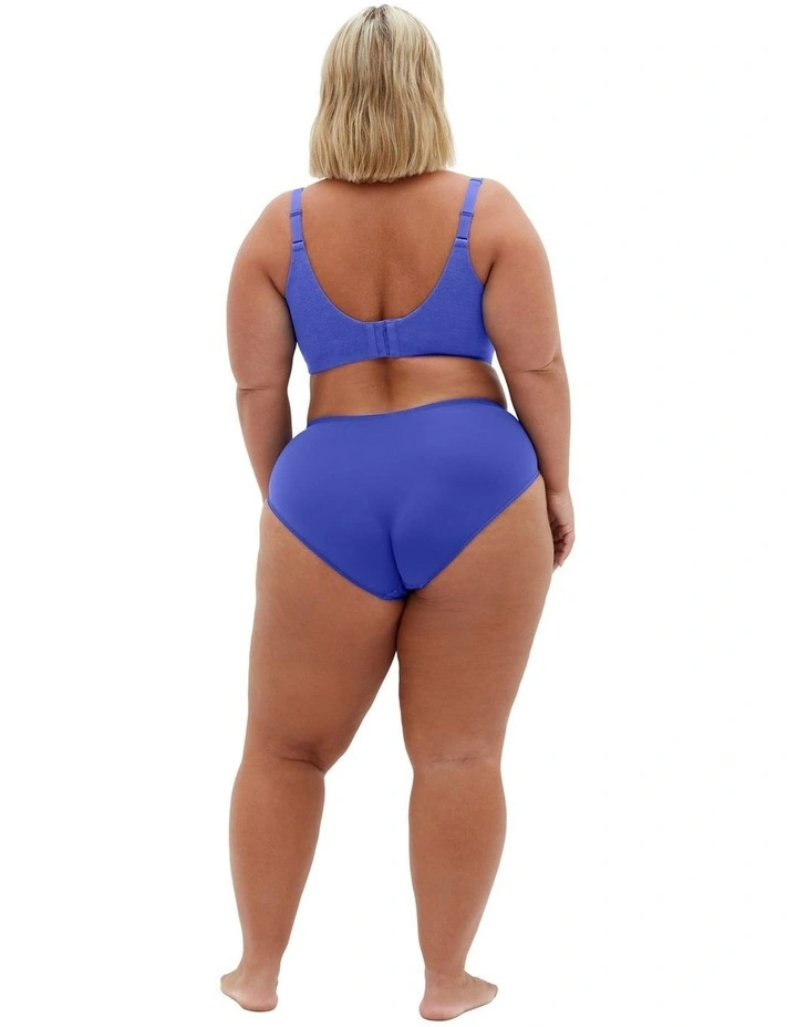 Smooth Cotton T-shirt Bra in Dazzling Blue image 2