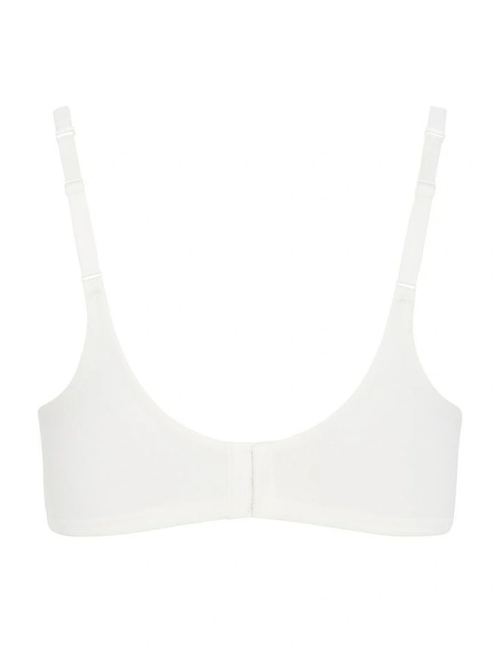 Smooth Cotton T-shirt Bra in Ivory image 4