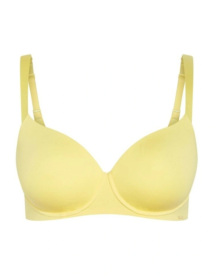Smooth Cotton T-shirt Bra in Lemonade image 3