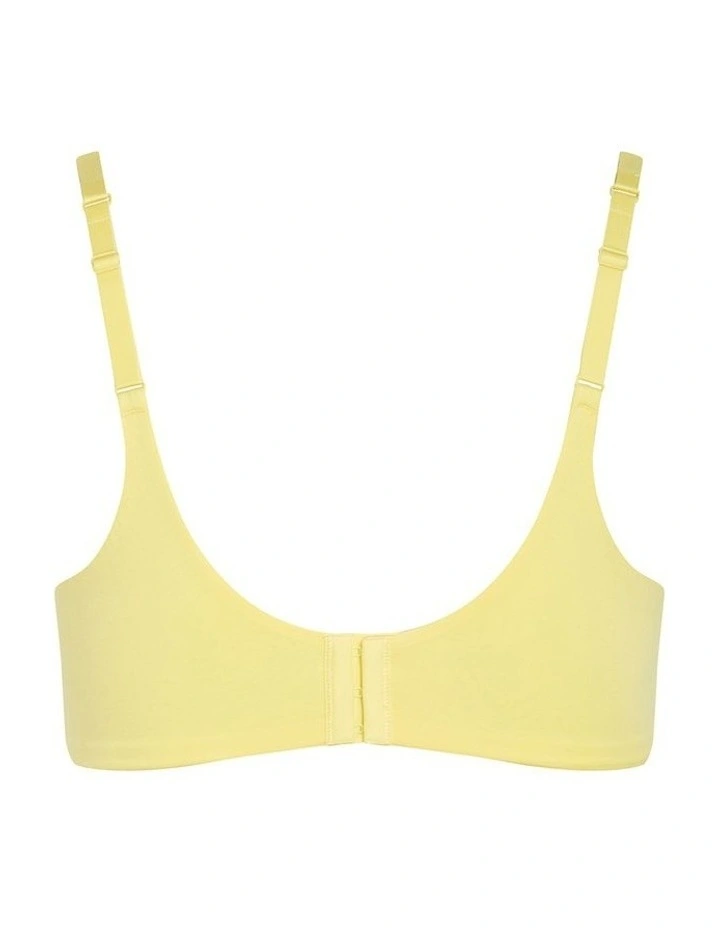 Smooth Cotton T-shirt Bra in Lemonade image 4