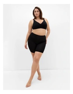 Luxe Cotton Wireless Bra in Black