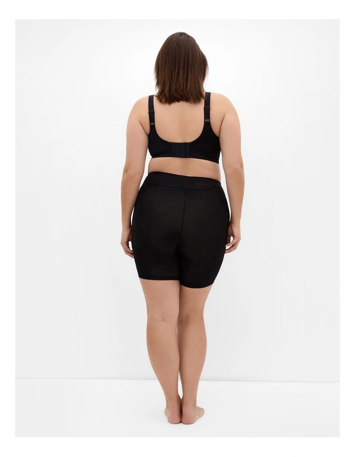 Luxe Cotton Wireless Bra in Black image 2